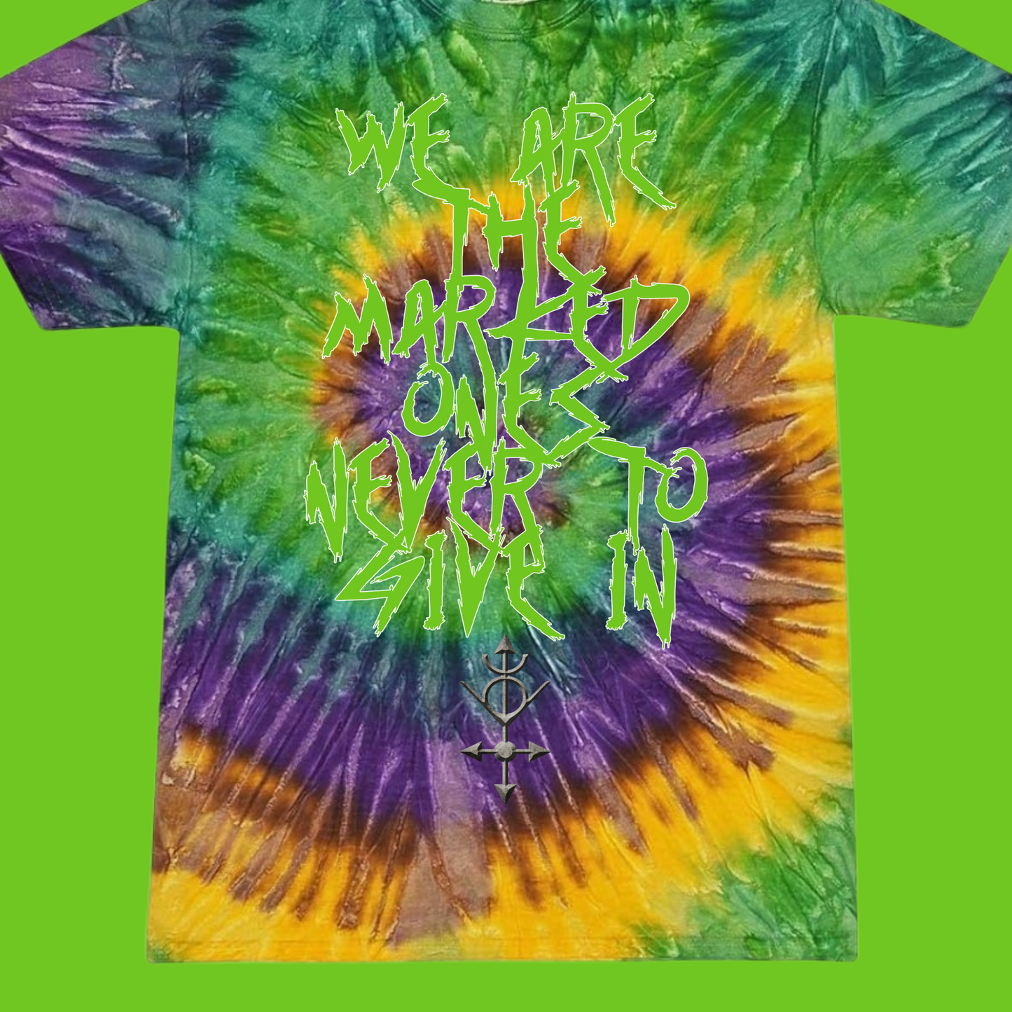 Symmetrical Defiance Tentacle Tie Dye Tee