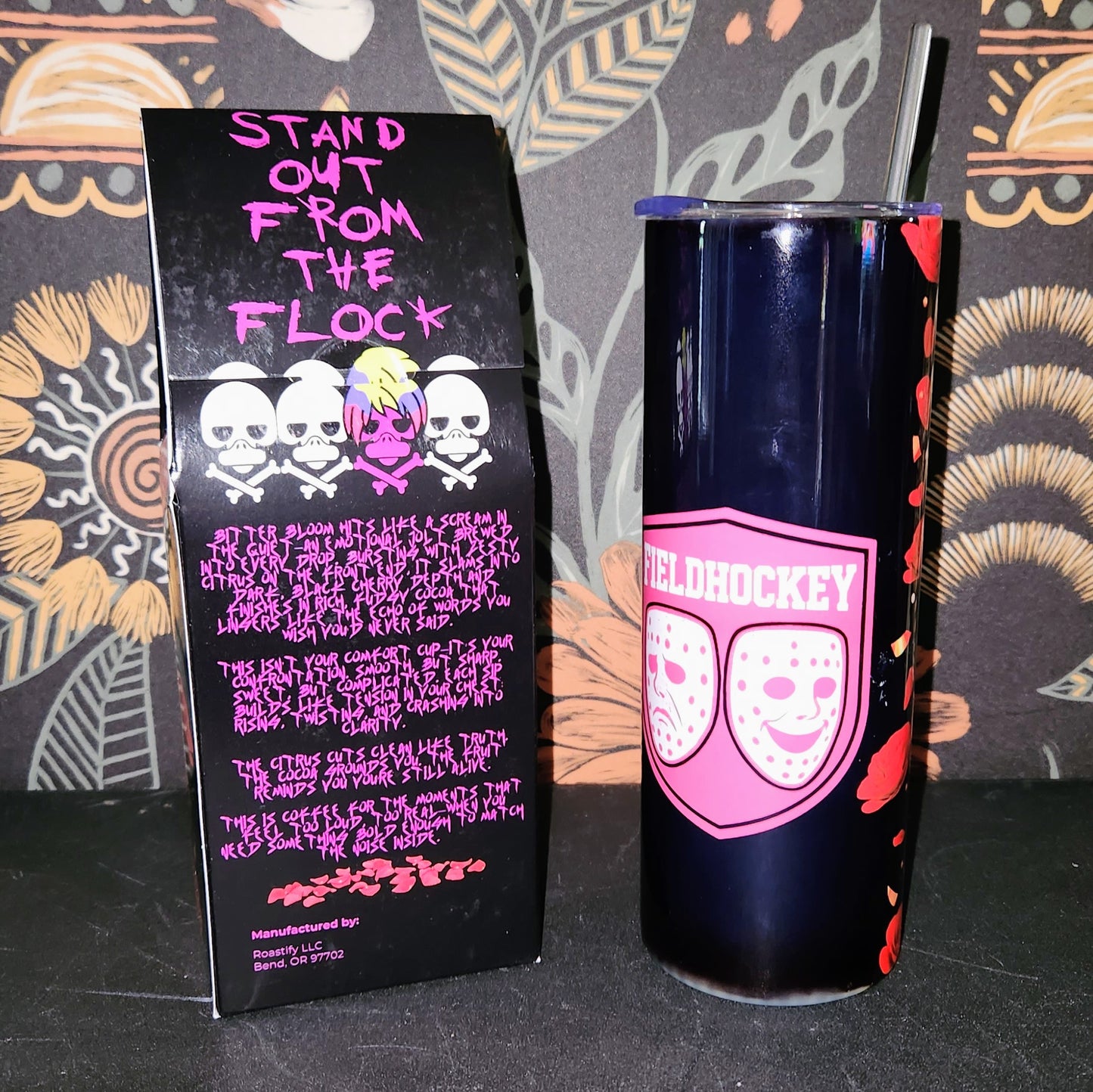 FieldHockey Bitter Bloom Guatemala Single Origin Coffee and Tumblers