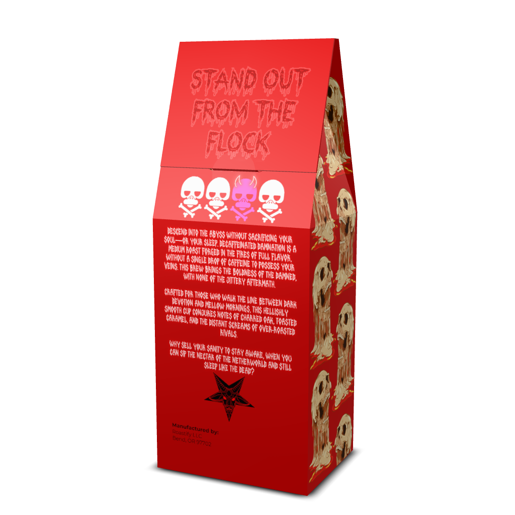 Odd Duck Decaffeinated Damnation Coffee and Tumbler