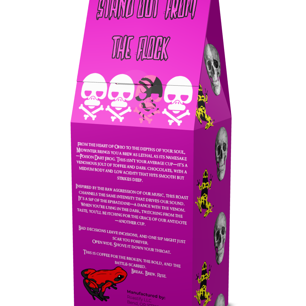 Midwinter Poison Dart Frog Brazilian Single Origin Coffee and Tumbler