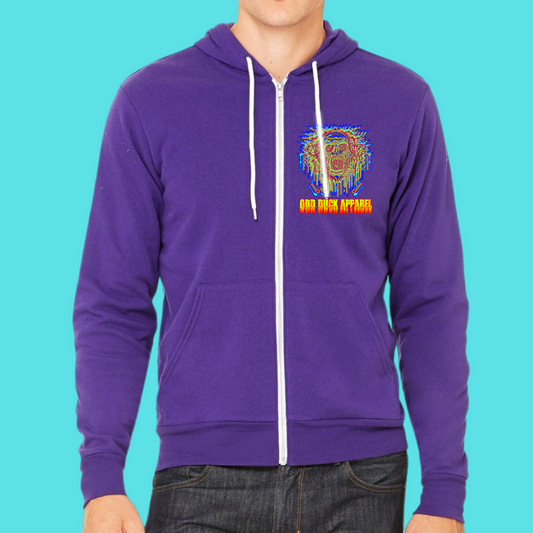 Odd Duck Primal Scream Zip up Hoodie