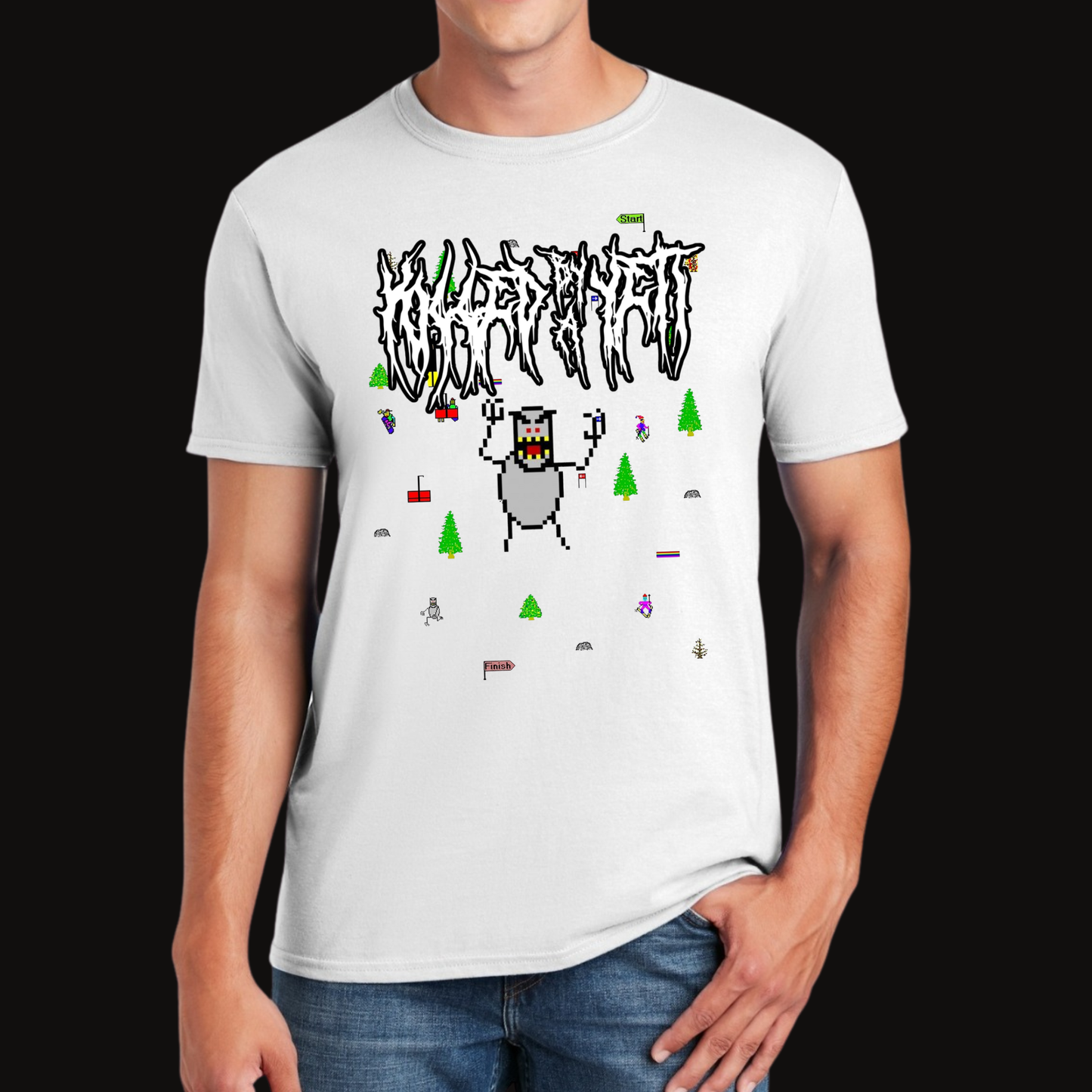 Killed By a Yeti Ski Shirt