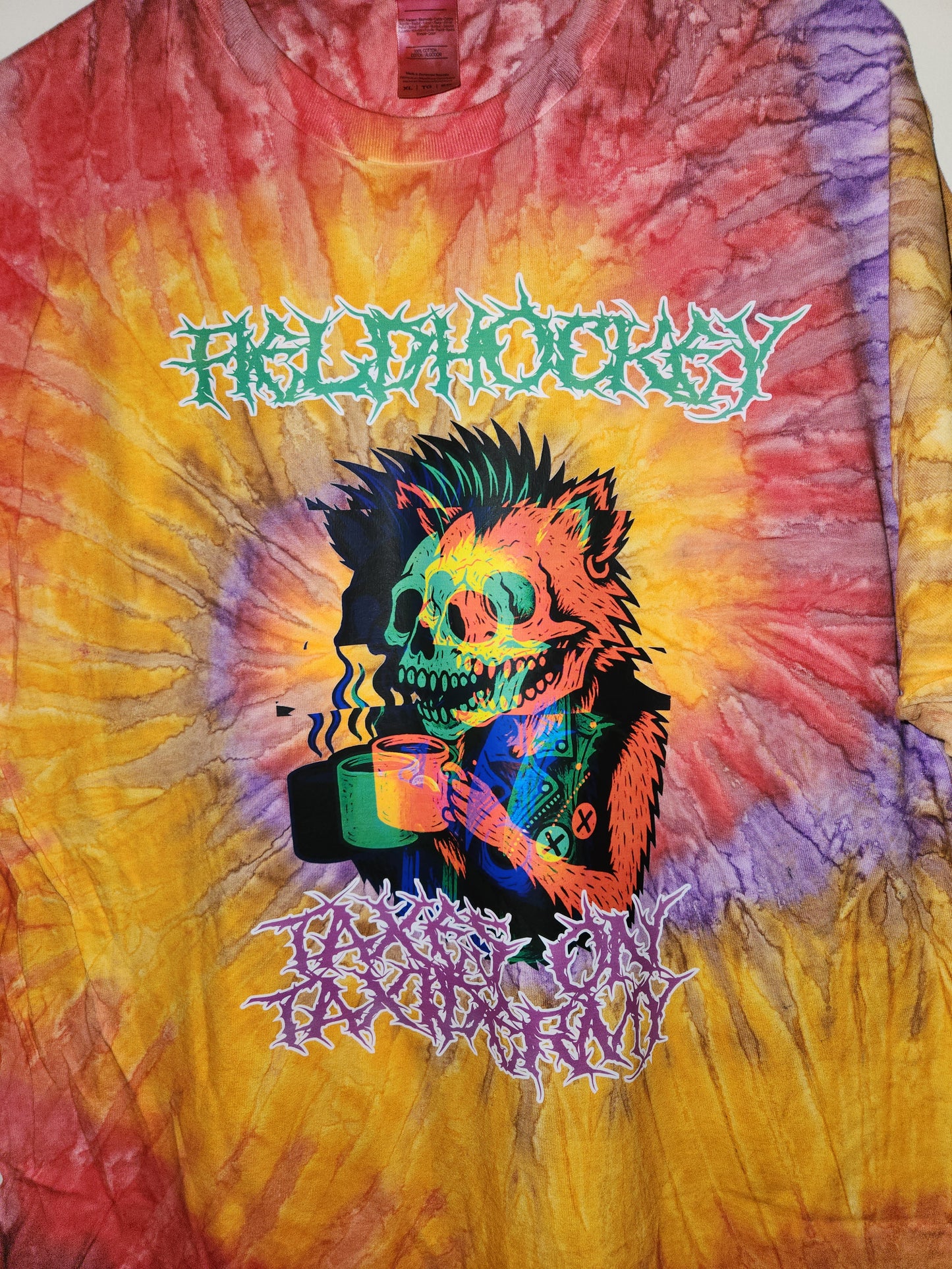 FieldHockey Taxes on Taxidermy Tie Dye Shirt