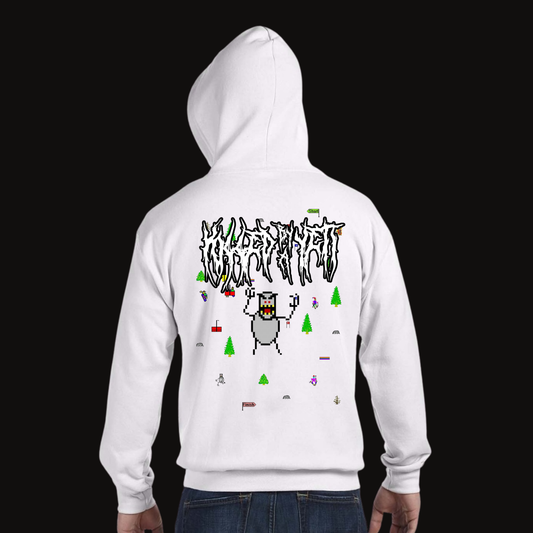 Killed by a Yeti Ski Zip Up Hoodie