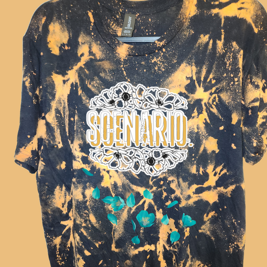 Scenario. Marbled Bleach Dye Shirt