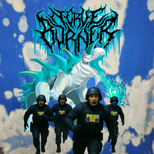 Nerve Burner ICE Monster Bleach Dye Tee