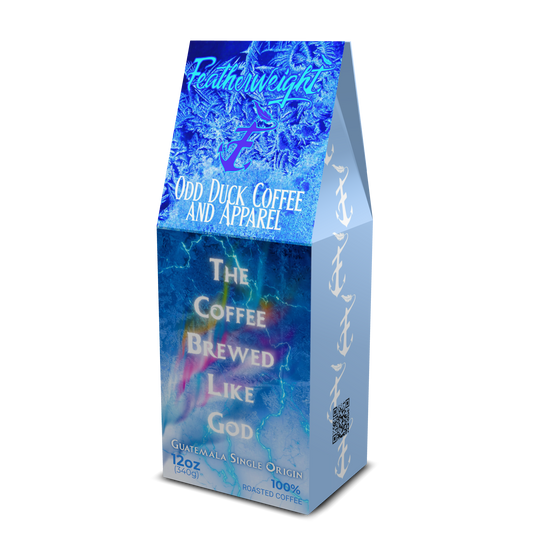 Featherweight The Coffee Brewed Like God Coffee and Tumblers