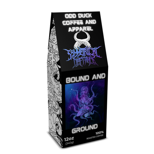 Symmetrical Defiance Bound and Ground Columbian Single Origin Coffee and Tumbler