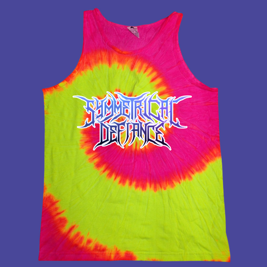 Symmetrical Defiance Solar Flare Tie Dye Tanktop